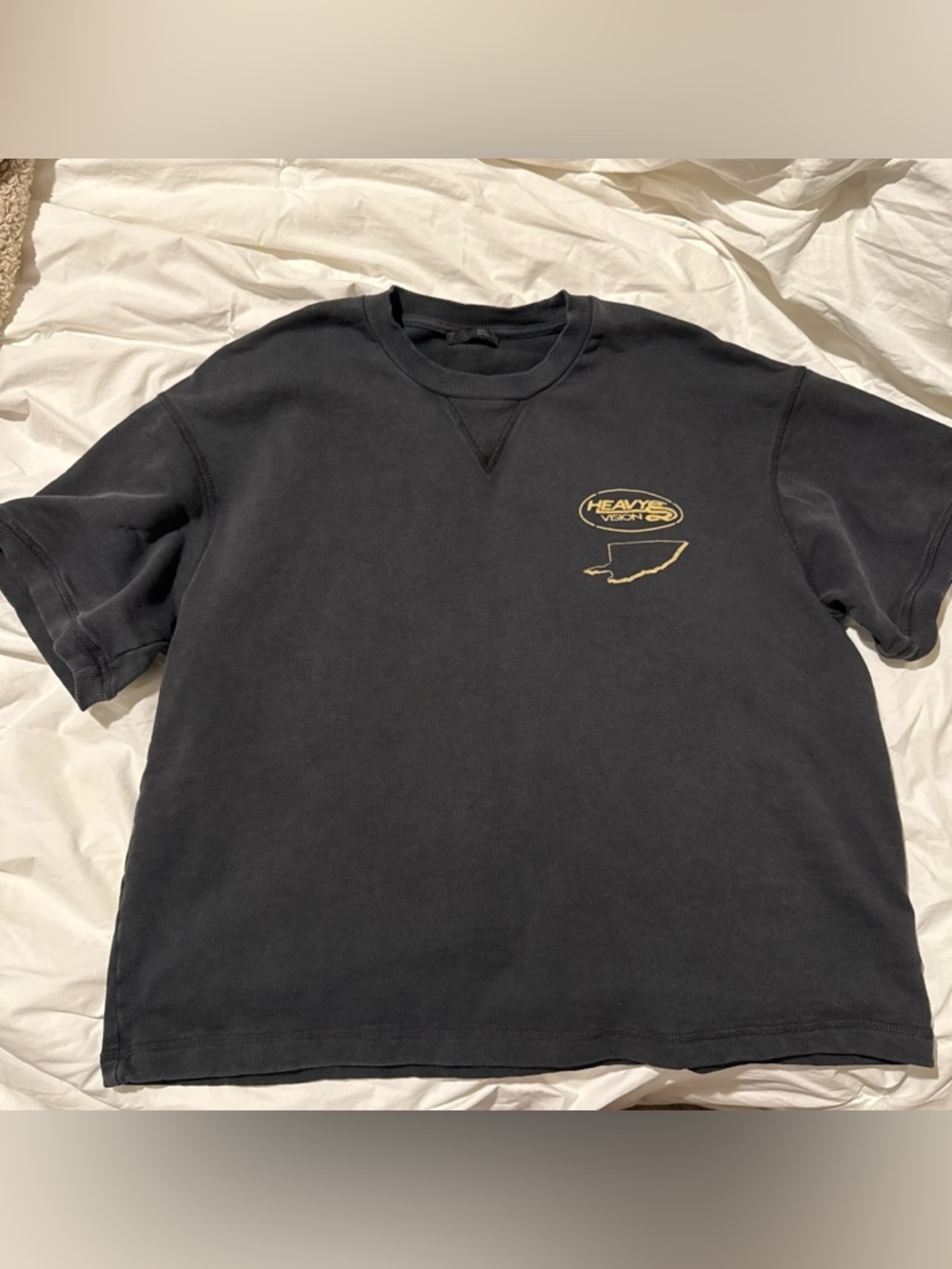 Zara Black Crewneck Sweatshirt with Subtle Logo Tab